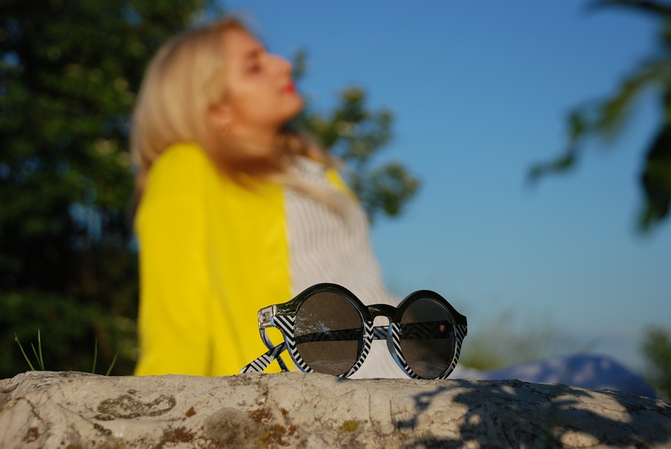 enjoying the sun